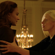 Sophie Turner as Jean Grey speaking to Jessica Chastain’s mysterious character.